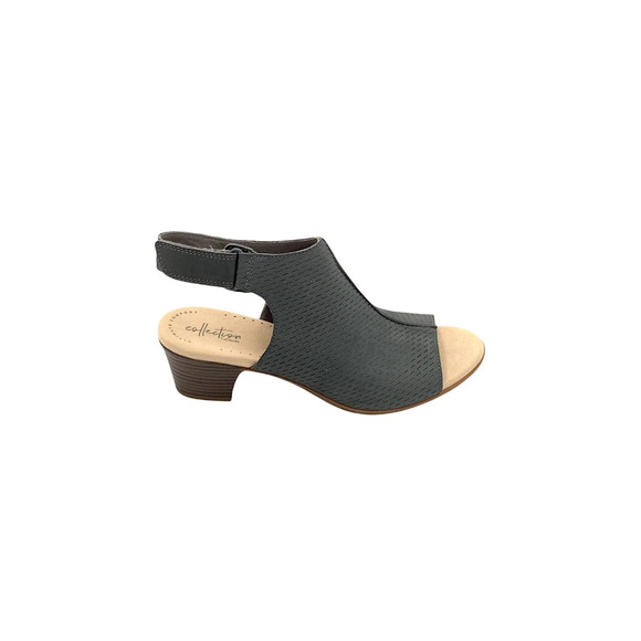 Clarks Shoes - Clarks Collection Leather Heeled Sandals Valarie James Gray - Medium